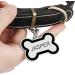 Personalized Bone Shaped Pet ID Tag for Dogs and Cats | Engraved Collar Pendant | Custom Engrave Name & Number | Cat & Dog Supplies | Gift for Pets |Black - Buy Online on GoSupps.com