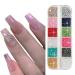 GZSYY Nail Rhinestones Set - 12 Color Self-Adhesive Nail Art Crystals & Micro Glitter Stones for Festival | Shop Internationally! - Buy Online on GoSupps.com
