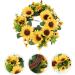 LIFKICH 1pc Simulated Sunflower Front Door Wreaths Green Home Decor Home Decor Prop Door Hanging Wreath Thanksgiving Wreath Greenery Garland Rose Decor Silk Cloth Plastic Door Trim - Buy Online on GoSupps.com