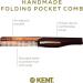 Kent 20T Handmade Folding Pocket Comb for Men Fine Tooth Hair Comb Straightener for Everyday Grooming Styling Hair Beard or Mustache Use Dry or with Balms Saw Cut Hand Polished Made in England Pack Of 3 - Buy Online on GoSupps.com