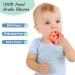 Baby Teething Toys Dinosaur Teethers for 3+ Months - Safe Teether Ball & Pacifier (Red) - Buy Online on GoSupps.com