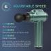 Percussion Massage Gun - Wireless Handheld Deep Tissue Muscle Massager with 6 Speeds & 6 Massage Heads - Quiet Brushless Motor - Light Green - Buy Online on GoSupps.com