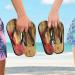 Mnsruu Vintage Rose Music Note Flip Flops - XL Comfort for Home Hotel Spa & Travel | International Shipping Available - Buy Online on GoSupps.com