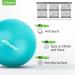 Trideer 9 Inch Pilates Ball - Small Exercise Ball for Core Training & Physical Therapy - Yoga Barre Ball for Balance & Stability - Includes Exercise Guide - Turkis - Buy Online on GoSupps.com
