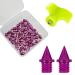UTOBEST 1/4 Inch Track Spikes, 48 Pieces Carbon Steel Spikes for Track Shoes, 0.45 Grams Lighter Weight Spikes with Spike Wrench, Replacement Spikes for Track and Field Sprinting or Cross Country, S02 Purple