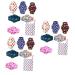 Minkissy 18 pieces of women's binding bags portable reusable menstrual deposits anthracite washable women.The outer layer is printed from waterproof fabric