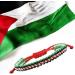 Shop Oralgo's Handmade Adjustable Palestinian Woven Bracelet Flag Design Braided Cotton Statement Piece - Buy Online on GoSupps.com