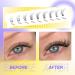 Lash Clusters Natural DIY Lash Extensions C Curl Cluster Eyelash Extensions Cat Eye Left+Right Cluster Lashes 216 Pcs Wispy Eyelash Clusters for Beginners - Buy Online on GoSupps.com
