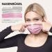 100 Piece Disposable Face Masks, Made in Germany, CE Certified | Triple Layer Filtration | Elastic Earloops | Raspberry Pink - Adults - Buy Online on GoSupps.com