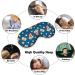 Popcorn and Movie Tickets Sleep Mask - Adjustable Strap Blindfold for Men & Women - Blocks Light for Night Travel Nap - Buy Online on GoSupps.com