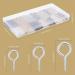1200 Pieces Screw Eye Pins & Hooks Set for Jewelry Making DIY | Mini Metal Eye Screws in 6 Colors & 3 Sizes (0.16 x 0.32, 0.2 x 0.39, 0.24 x 0.5 Inch) - Multicolor - Buy Online on GoSupps.com