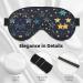 Stars Eastern Stars Print Sleep Eye Mask | Soft Eyeshade for Travel & Naps | Unisex Comfort - Buy Online on GoSupps.com