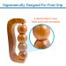 Hathkaam Rosewood Handheld Massage Roller - 7 Inch Full Body Pain Relief Therapy - Buy Online on GoSupps.com