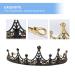 Lurrose Baroque Black Rhinestone Queen Crown - Wedding Bridal Tiara for Women - Buy Online on GoSupps.com