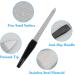 4pack Metal Nail Files Professional Nail Files with Anti Slip Handle for Natural Nails Double Sided Sapphire Grit for Shaping Styling Gel and Acrylic Nails Nails Accessories Tools for Home Salon - Buy Online on GoSupps.com