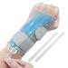 CureCare wrist support with 2 alternating rails wrist bandage for pain relief adjustable carpal tunnel syndrome rail wrist bandages for tendinitis arthritis (L/XL left) L/XL left-gray