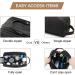 Toiletry Bag for Men BAGSMART Travel Toiletry Organizer Dopp Kit Water-Resistant Shaving Bag for Toiletries Accessories Black Canvas Black Canvas -Medium - Buy Online on GoSupps.com