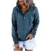 Womens Aztec Sweatshirt Hoodie with Drawstring Pocket - Navy, Large - Buy Online on GoSupps.com