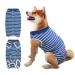 Recreational suit for dogs surgical recovery suit for dogs cats after the operation bowling e-neck band Alternative postoperative abdominal wounds protectors prevent licking for bitches pets m