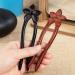 Noverlife 2PCS Handcrafted Ebony Sandalwood French Style U-Shaped Hair Forks with Flower Design - Elegant Updo Chignon Pins for Women and Girls - Buy Online on GoSupps.com