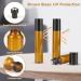 20 Pack Roll-On Glass Bottles for Essential Oils - 5/10ml Empty Brown Bottles with Stainless Steel Roller Balls for Perfumes & Massages - International Shipping Available - Buy Online on GoSupps.com