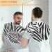Beard Bib Apron for Men - Waterproof Hair Catcher & Grooming Cape with Zebra Print | Non-Stick Shaving & Trimming Tool - Buy Online on GoSupps.com