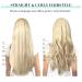 Doores 24-Inch Bleach Blonde Real Hair Clip-In Extensions - 120g Remy Thick Hair 7 Pieces Natural Look - Buy Online on GoSupps.com