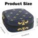 Goldlen Fleur de Lis Pattern Women s Bandage Storage Bag | Portable Menstrual Cup Pocket with Zipper - Ideal for Teens & Women - Buy Online on GoSupps.com