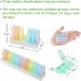 Patented Angled Pill Organizer - Easy 3 Times a Day Weekly Medicine Case for Travel & Home - Buy Online on GoSupps.com
