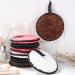 8 Washable Slaughtering Pads - Reusable Microfiber Makeup Remover Sponges for Facial Cleaning - 11.5 cm 4 Colors (Black Brown Pink White) - Buy Online on GoSupps.com