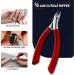 FVION Professional Cuticle Trimmer Nippers - Stainless Steel Cuticle Cutter for Nails (5mm) Red - Buy Online on GoSupps.com