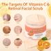 Face Scrub with Retinol and Vitamin C Facial Exfoliator Facial Peeling Brightening Exfoliating Microdermabrasion Face Scrub Face Wash Cleanser for Blackheads Acne Dull Skin - Buy Online on GoSupps.com