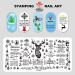 Shop Premium Nail Art Plates for Women - DIY Stainless Steel Nail Stamp Designs Christmas Tree Nail Art & More! - Buy Online on GoSupps.com
