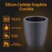 6kg Silicon Clay Graphite Crucible for Melting Metal - Black Foundry Cup Smelting Furnace for Gold Silver Copper Brass Aluminum Refining - Buy Online on GoSupps.com
