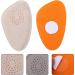 EXCEART Half Size Foot Cushions & Insoles for High Heels - Comfortable Forefoot & Heel Support Sweat Absorbent EVA Leather Pads in Apricot & Gray - Buy Online on GoSupps.com