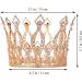 Rhinestone Crystal Crown Cake Topper - Handmade Tiara for Baby Shower, Birthday, Wedding - Rose Gold - Buy Online on GoSupps.com