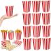 100 Pcs Popcorn Boxes Mini Paper Popcorn Box Container for Movie Night Decorations White and Red Stripes in Popcorn Concession Equipment & Supplies - Buy Online on GoSupps.com