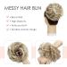 MY-LADY Messy Hair Buns Extensions Scrunchies Updo Wavy Curly Ponytail Chignons Hairpiece Strawberry Blonde mix Platinum Blonde - Buy Online on GoSupps.com