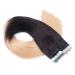 Premium Tape-In Hair Extensions - #1B/24 Ombre - 40cm - 100% Remy Real Hair - Tress by Novon Hair Extensions - Buy Online on GoSupps.com