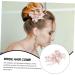 DOITOOL 1pc Mori Wedding Flower Handmade Comb Bridal Headdress Hair Comb for Wedding Floral Hair Accessories Crystal Bridal Hair Barrette Pearl Alloy Japanese and Korean Bride - Buy Online on GoSupps.com