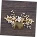 FRCOLOR Pearl Hair Comb Bridal Hair Jewellery Golden Hair Clip Golden Hair Clips Golden Hair Clips Gold Hair Clips Tiara Flowers Hair Accessories Rhinestone Comb Wedding Headpiece Accessories - Buy Online on GoSupps.com