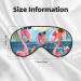 Summer Flamingo Sleep Mask | Adjustable Blackout Eye Cover for Travel | Soft Eye Mask for Men & Women - Perfect for Sleeping & Relaxation - Buy Online on GoSupps.com