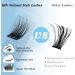 KevKev Individual Eyelashes 96Pcs Cluster Lashes D-MIX Fjord - Natural Wispy Style | DIY Eyelash Extension Kit with Super Thin Band & Soft Material - 8-16mm - Buy Online on GoSupps.com