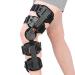 Medibot Hinged Knee Brace ROM Adjustable Post Op Knee Support Orthosis Immobilizer Protector for Left Leg and Right Leg Both Men and Women