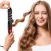 Automatic Curling Iron Ceramic Auto Hair Curler Spiral Screw Rod Constant Temperature Hair Care Ceramic Glaze Electric Curling Rod (Red)