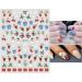 Christmas Nail Stickers 9 Sheets Self-Adhesive Nail Decal for Kids Cute Cartoon Nail Art Decoration Design Supplies - Buy Online on GoSupps.com