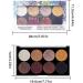 Eyeshadow Palette | Highly Pigmented Makeup for Face | Pro 8 Colors Pressed Eye Shadow Powder Long Lasting Waterproof Highly Pigmented Ultra Shimmer Makeup for Face Uwariloy 01 - Buy Online on GoSupps.com
