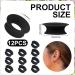 12th Mute Style Pack for Earplugs Quiet Silicone Accessories for Home Office & Library Trips (Black) | International Shipping Available - Buy Online on GoSupps.com