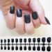 288pc Square Glossy Press-on Nails - Short Colored Artificial Acrylic Fake Nail Tips for Women, Girls, Kids - 12 Colors - Buy Online on GoSupps.com