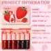 Shop 6 Colors Lip Tint Stain Mini Liquid Lipstick | Korean Moisturizing Velvet Lip Tint & Waterproof Longwear Blush - Vivid Strawberry Shades - Buy Online on GoSupps.com